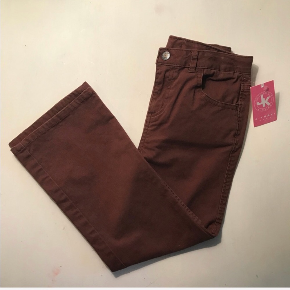 🔥⚡️BOGO SALE⚡️🔥 NWT J. Khaki brown girls pants - Picture 2 of 6